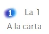 La 1 a la carta